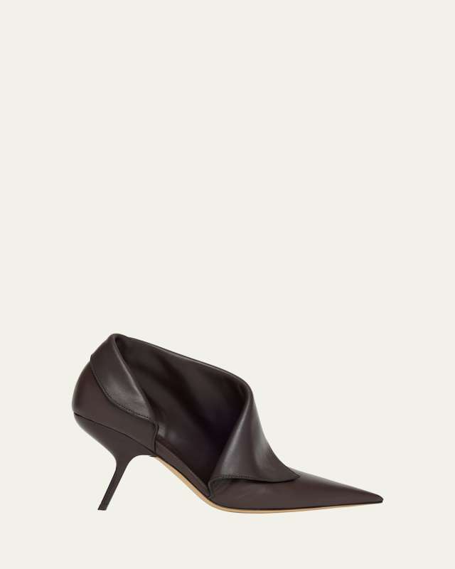 Litty Leather Bootie Pumps
